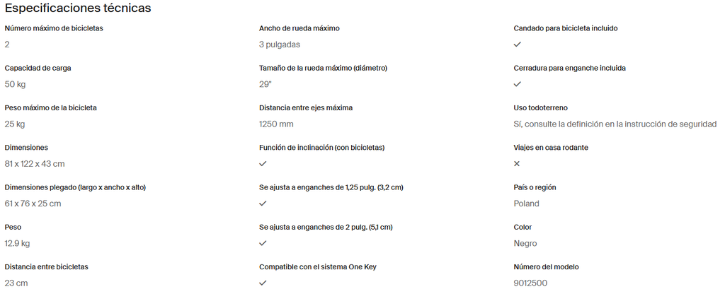 RACK PORTA BICICLETAS THULE OutPacE 2