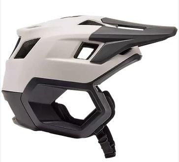 CASCO FOX DROPFRAME (NEGRO Y BLANCO, M)