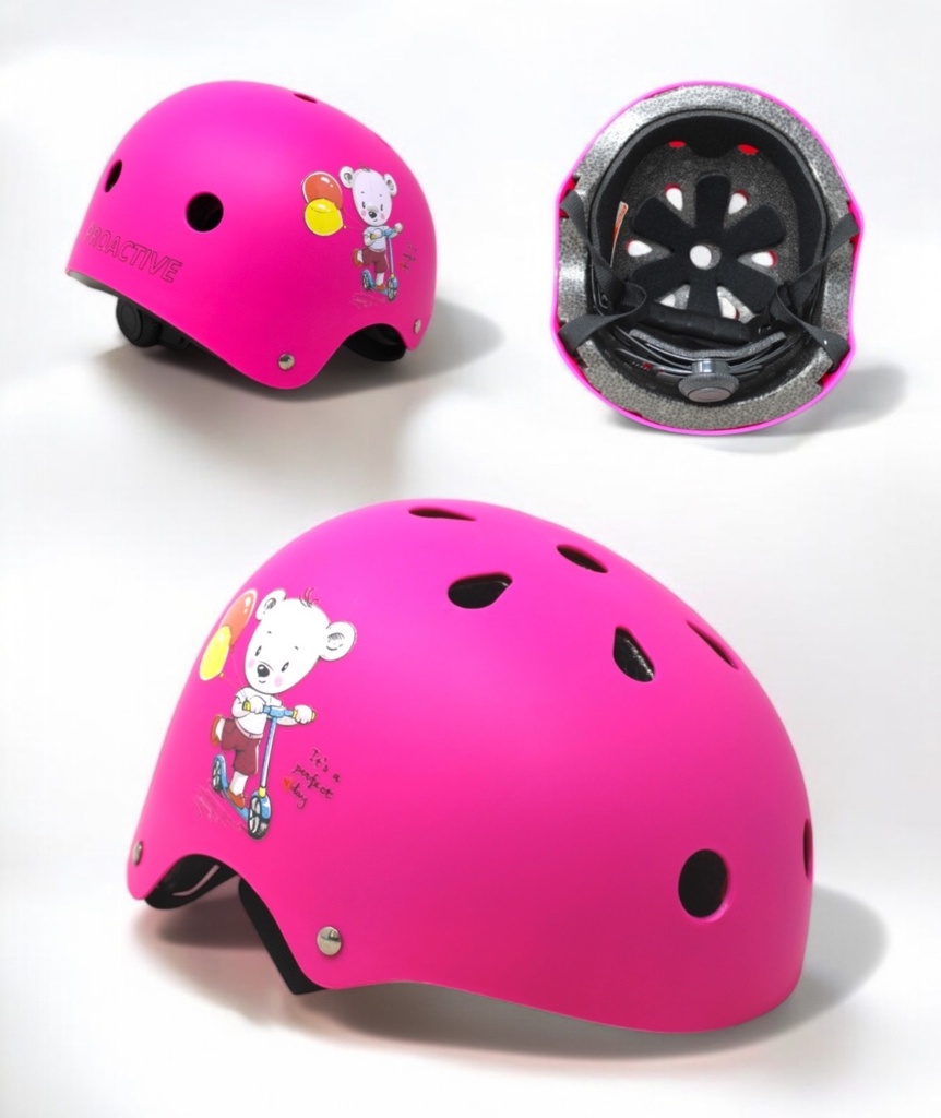 CASCO PROACTIVE NIÑO XS-007 SIZE 46-58 C233 (ROSADO)