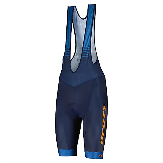 [ROP-BIB-SCOTT-TEAM++-A/N-M] ​BIBSHORT SCOTT RC TEAM ++ MEN'S (AZUL/NARANJA, M)