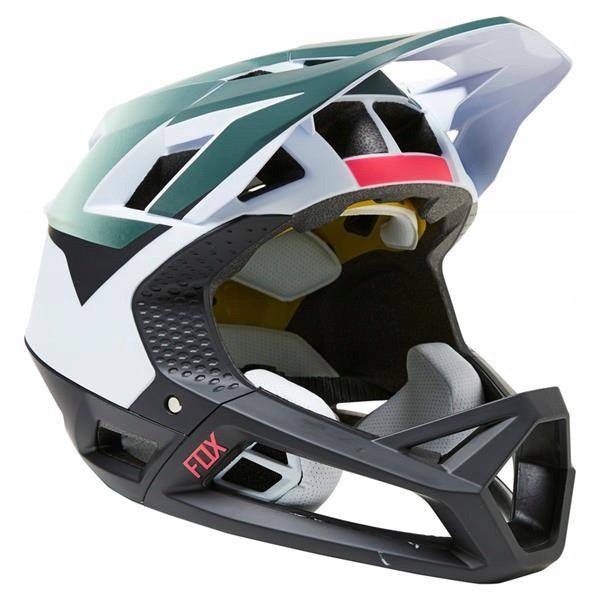 CASCO FOX PROFRAME (NEGRO/VERDE, M)