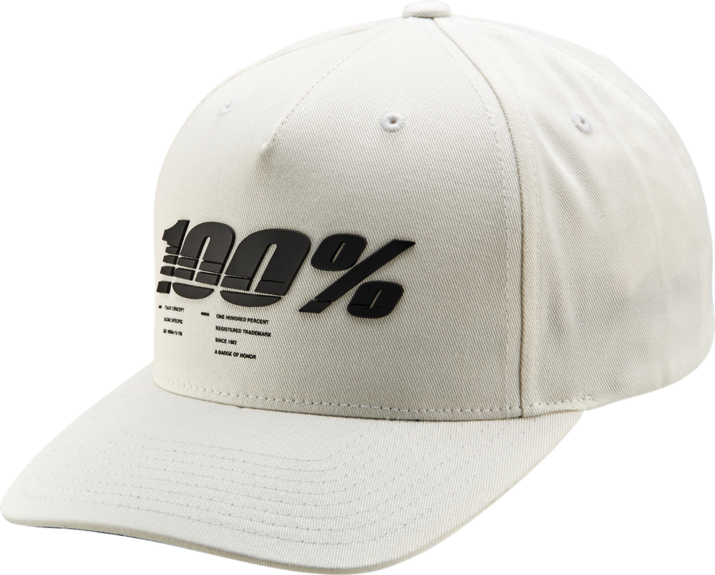 [20072-000-01] GORRA 100% STAUNCH X-FIT SNAPBACK (BLANCO)