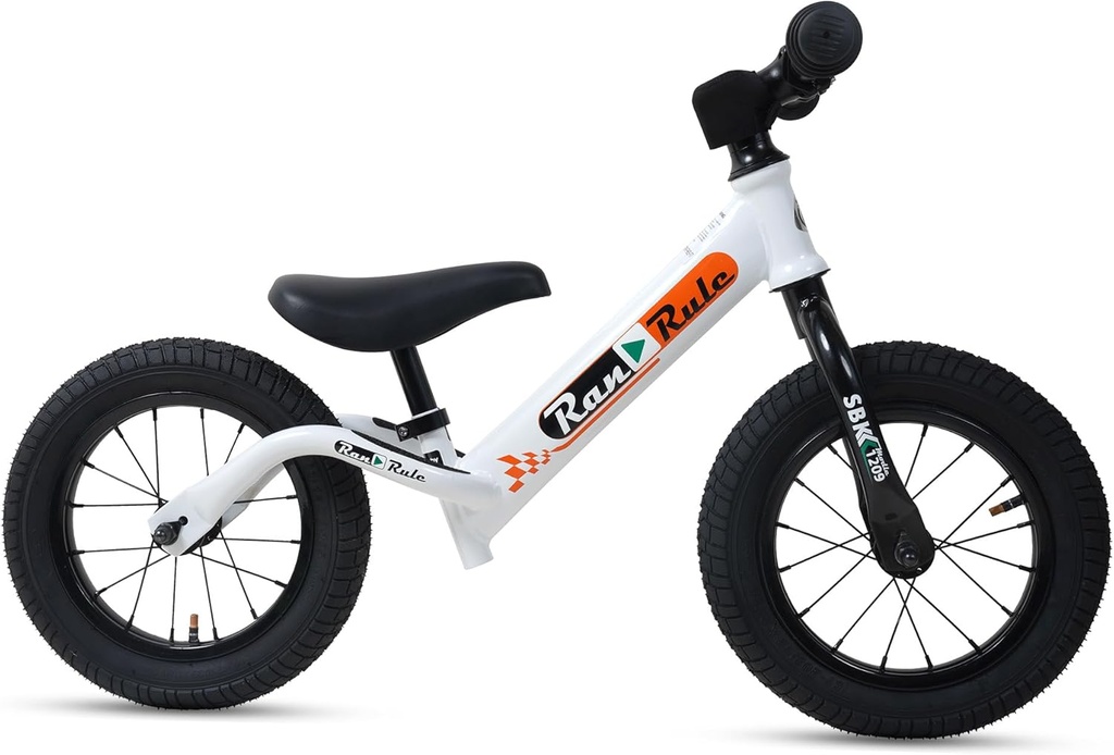 BICICLETA ROYAL BABY RAN-RUN STEEL BALANCE BIKE (BLANCO)