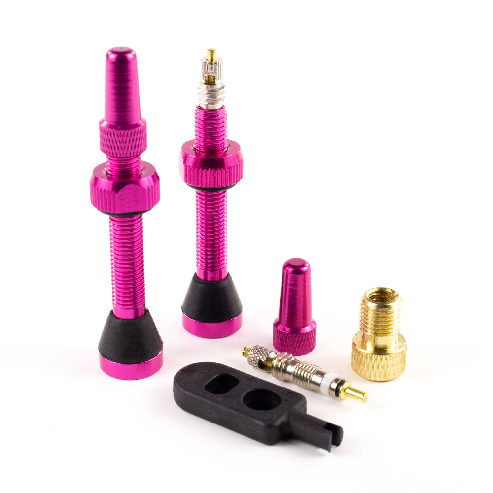 [SEAL-VALVE44PK] VALVULAS PRESTA TUBELESS SERFAS 44MM (ROSADO)