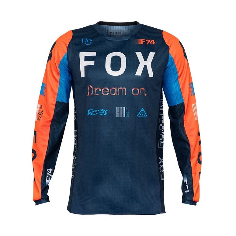 [8093305032930] JERSEY FOX YOUTH 180 RACE MDNT (AZUL/NARANJA, M)