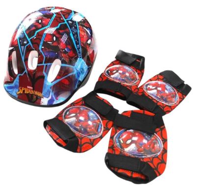 CASCO SPIDERMAN CODERAS Y RODILLERAS