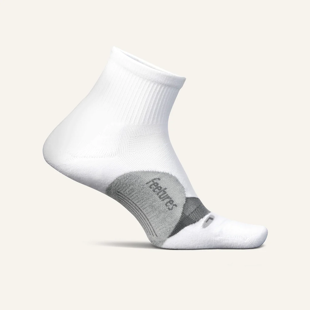 [840557158980] CALCETINES FEETURES ELITE CUSHION QUARTER (BLANCO, M)