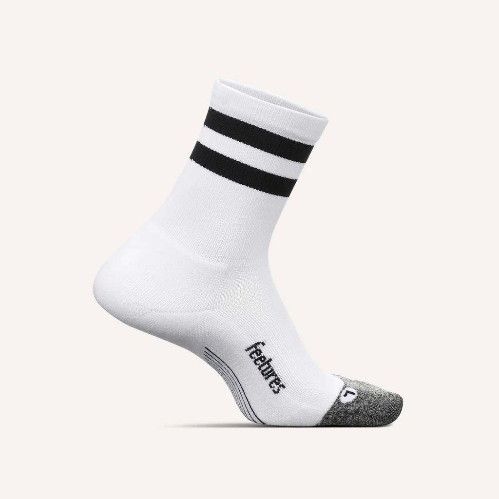 [840557147953] CALCETINES FEETURES ELITE LIGHT CUSHION MINI CREW (BLANCO, M)