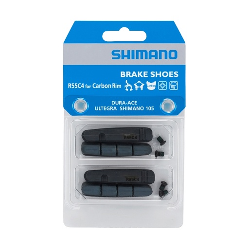 [REP-SHIM-R55C4-CARBON-PAR] GOMAS DE FRENO SHIMANO R55C4 (PAR) CARBON RUTA