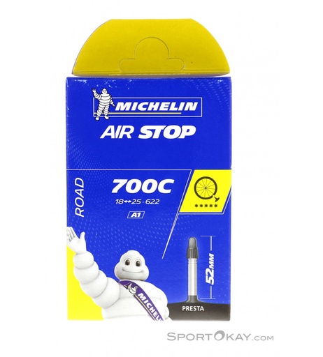 [TUBO-MICHELIN-700-52MM] TUBO MICHELIN 700C AIRSTOP PRESTA 52MM