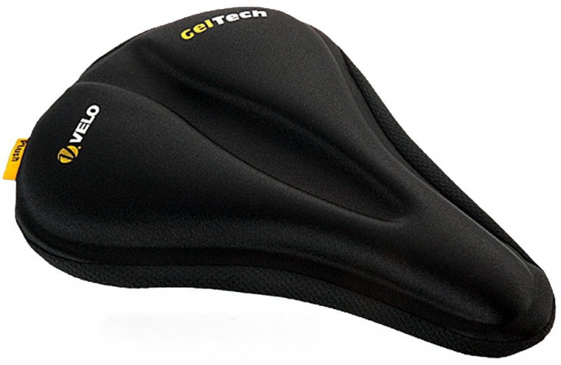 VELO Gel Tech - Funda para asiento de bicicleta, color negro